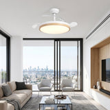 Luzia Ultra-Quiet Ceiling Fan Ø106 cm with 3 Retractable Blades and LED Light
