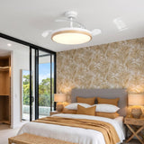 Luzia Ultra-Quiet Ceiling Fan Ø106 cm with 3 Retractable Blades and LED Light