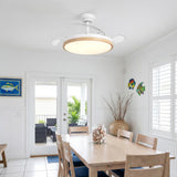 Luzia Ultra-Quiet Ceiling Fan Ø106 cm with 3 Retractable Blades and LED Light