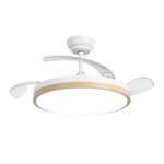 Luzia Ultra-Quiet Ceiling Fan Ø106 cm with 3 Retractable Blades and LED Light