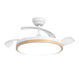 Luzia Ultra-Quiet Ceiling Fan Ø106 cm with 3 Retractable Blades and LED Light