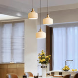 Arla Ceramic Pleated Pendant Light