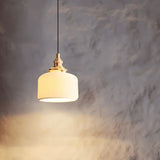 Arla Ceramic Pleated Pendant Light