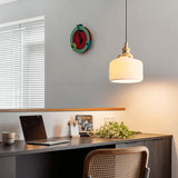 Arla Ceramic Pleated Pendant Light