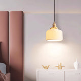 Arla Ceramic Pleated Pendant Light