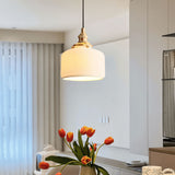 Arla Ceramic Pleated Pendant Light