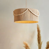 Bohemian Vintage Hemp Rope Chandelier Dining Room Ceiling Light