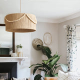 Bohemian Vintage Hemp Rope Chandelier Dining Room Ceiling Light