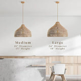 Dreamy Palm Fibers Pendant Light