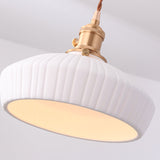 Evelyn Ceramic Pleated Pendant Light