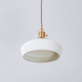 Evelyn Ceramic Pleated Pendant Light