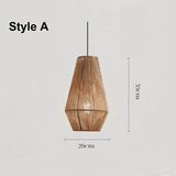 Hemp Rope Pendant Light B&B Balcony Creative Lampshade