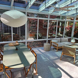 DIXON Oval Ø 60 cm Linen Pendant Light Scandinavian Japandi Natural Lighting Fixture