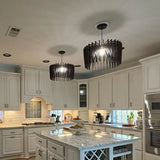 Handmade Mid Century Modern Wood Pendant Light