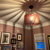 Handmade Modern Wooden Ceiling Light for Kitchen