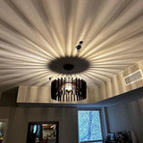 Handmade Mid Century Modern Wood Pendant Light