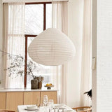 METRO Linen Pendant Light Ø 60 cm Scandinavian Japandi Natural Ceiling Light
