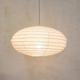 DOME Oval Ø 60 cm Linen Pendant Light Scandinavian Japandi Natural Ceiling Light