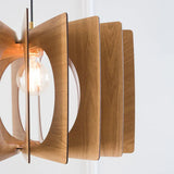 Handmade Modern Wooden Ceiling Light for Kitchen