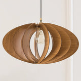 Handmade Modern Wooden Pendant Light Scandinavian Style for Kitchen Island