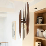 Handmade Scandinavian Wood Pendant Light for Kitchen Island