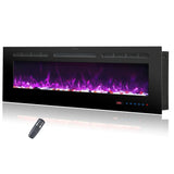 1829mm 72" EF72R Built-In Electric Fire Hole in the Wall Electric Fire with 13 Flame Colors 750W/1500W