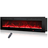 1829mm 72" EF72R Built-In Electric Fire Hole in the Wall Electric Fire with 13 Flame Colors 750W/1500W