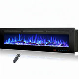 1829mm 72" EF72R Built-In Electric Fire Hole in the Wall Electric Fire with 13 Flame Colors 750W/1500W