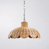 Alice Scallop Rattan Pendant Light