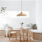 Alice Scallop Rattan Pendant Light