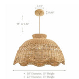 Le Perle Rattan Pendant Light