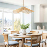 Lotus Rattan Pendant Light