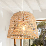 Scandinavian Minimalist Rattan Pendant Light Ø38cm
