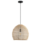 Earthy Minimalist Weave Rattan Pendant Light Ø40cm