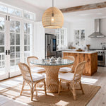 Earthy Minimalist Weave Rattan Pendant Light Ø40cm