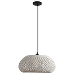 Bohemian Rustic Woven Cotton Pendant Light Ø48cm