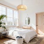 Bohemian Rustic Woven Cotton Pendant Light Ø48cm