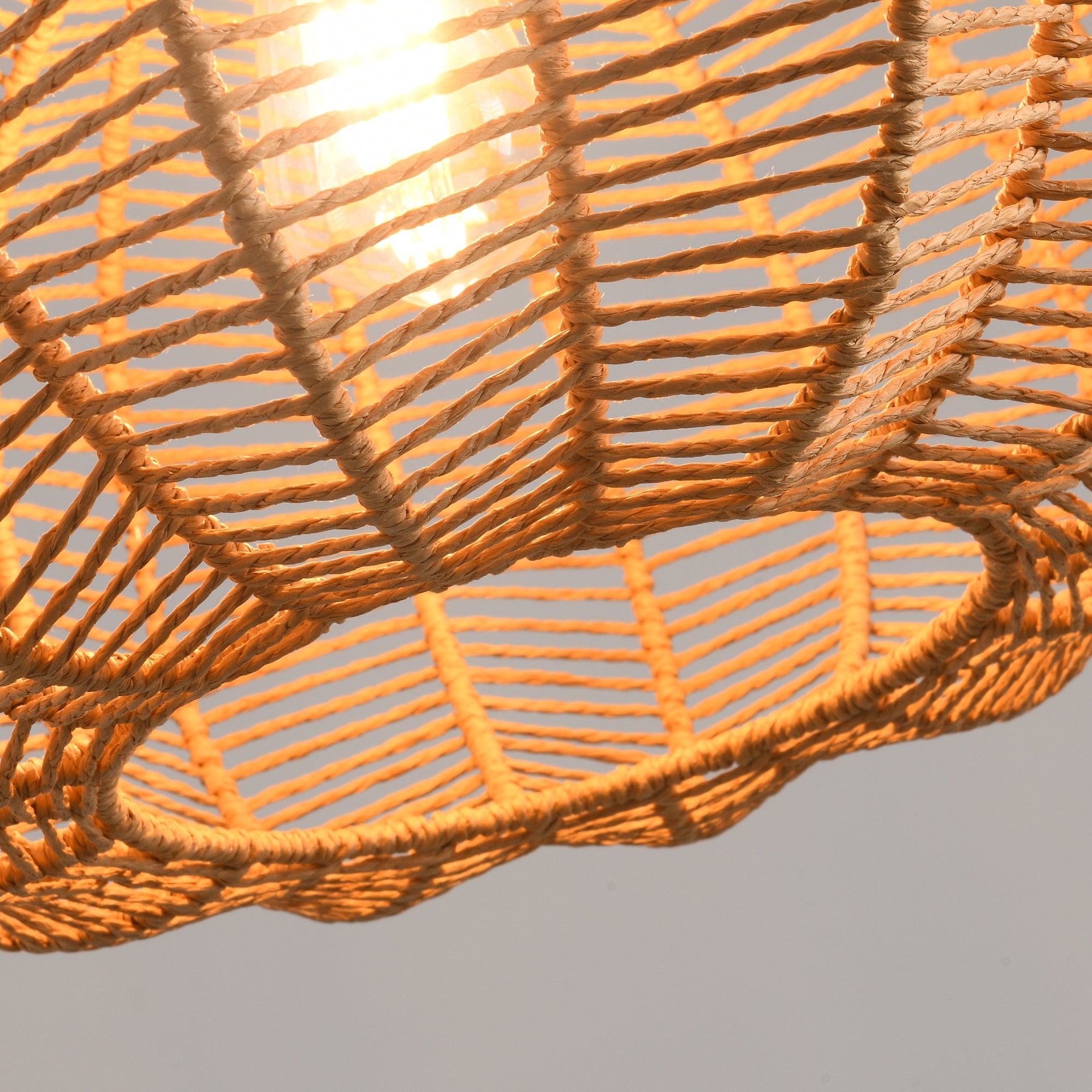 Rustic Rope Pendant Light Ø50cm