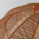 Wabi-sabi Braided Rope Pendant Light Japanese Woven Hanging Chandelier