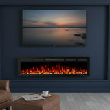 1270mm 50" EF50R Pro Media Wall Electric Fire with 13 Flame Colors Built-In Electric Fire with Remote Control 750/1500W - Parrot Uncle UK