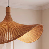 Wabi-Sabi Organic Bamboo Pendant Light 52 cm Diameter