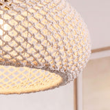 Bohemian Rustic Woven Cotton Pendant Light 48 cm Diameter