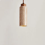 Wabi Sabi Travertine Stone Pendant Lights, Ø 15cm, Natural Stone LED Ceiling Light